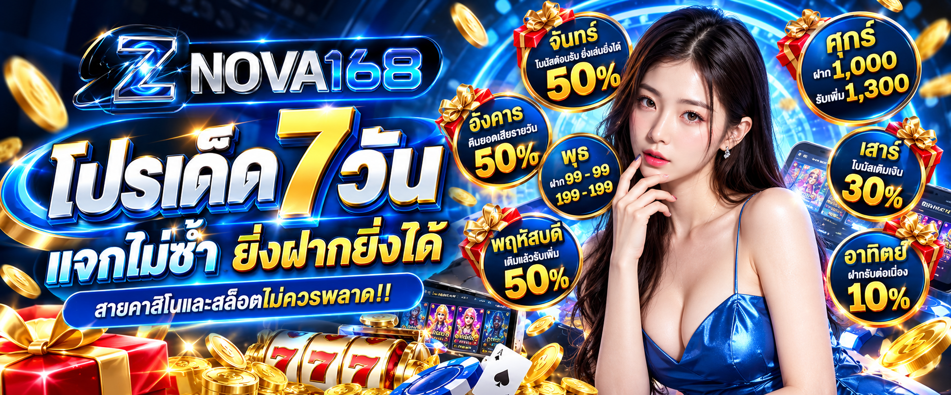 ZNOVA168 เว็บรวมคาสิโนครบวงจร ฝาก AutoPeer รับเพิ่ม 10%